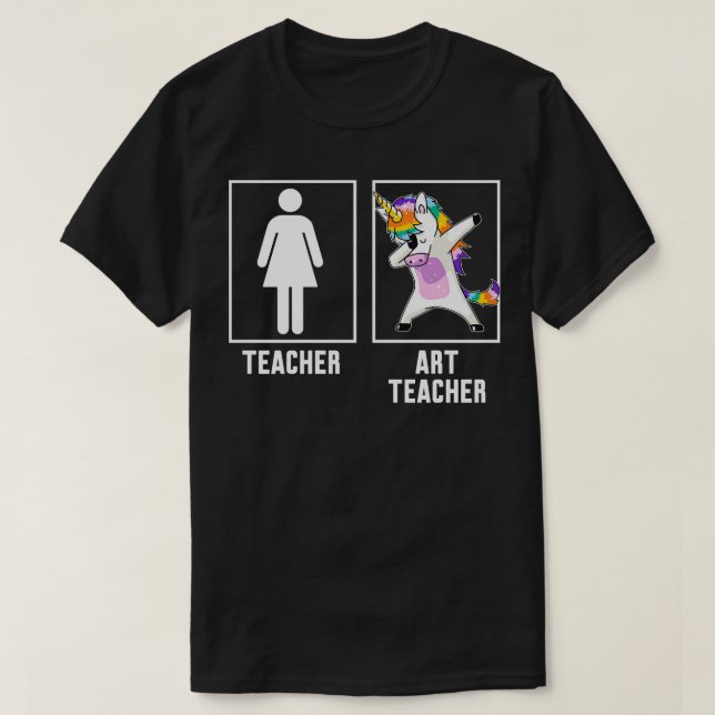 Lärare konst- lärare t shirt (Design framsida)