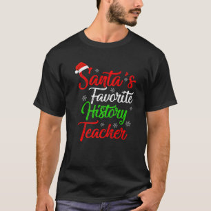 Lärare Kristus i Julafton jultomtens favorithistor T Shirt