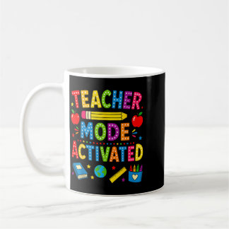 Lärare Läge Aktiverat Rolig Tillbaka Till Skolan Kaffemugg