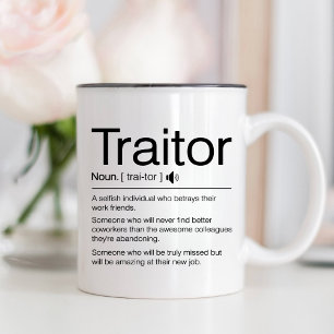 Lärare, Lämnande Gift Work Colleague Två-Tonad Mugg