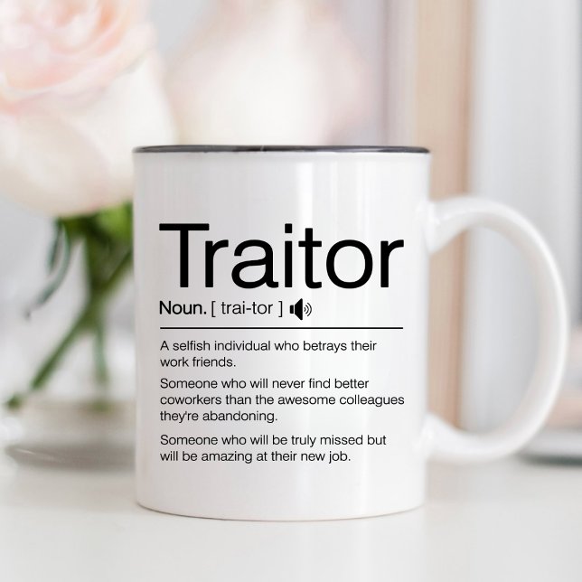 Lärare, Lämnande Gift Work Colleague Två-Tonad Mugg (Skapare uppladdad)