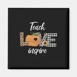 Lärare lär kärlek inspirera till höstpumpa magnet