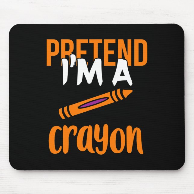 Lärare lär mig att jag är en Crayon Halloween Gift Musmatta (Framsidan)