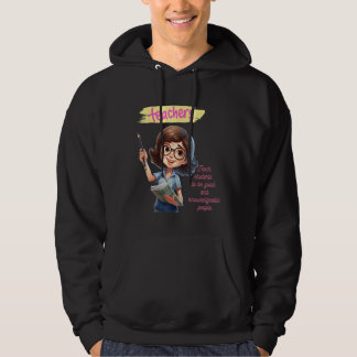 Lärare lär studenter till bra människor.Söta lekar Hoodie