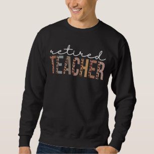 Lärare leopards uppskattning för kvinnor lång ärmad tröja