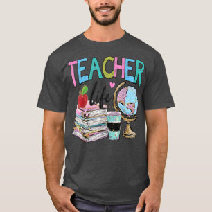 Lärare Life Back to school för Lycklig-undervisnin T Shirt