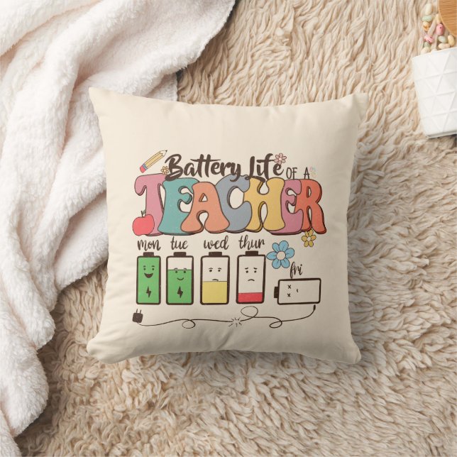 Lärare Life Battery Kudde (Filt)