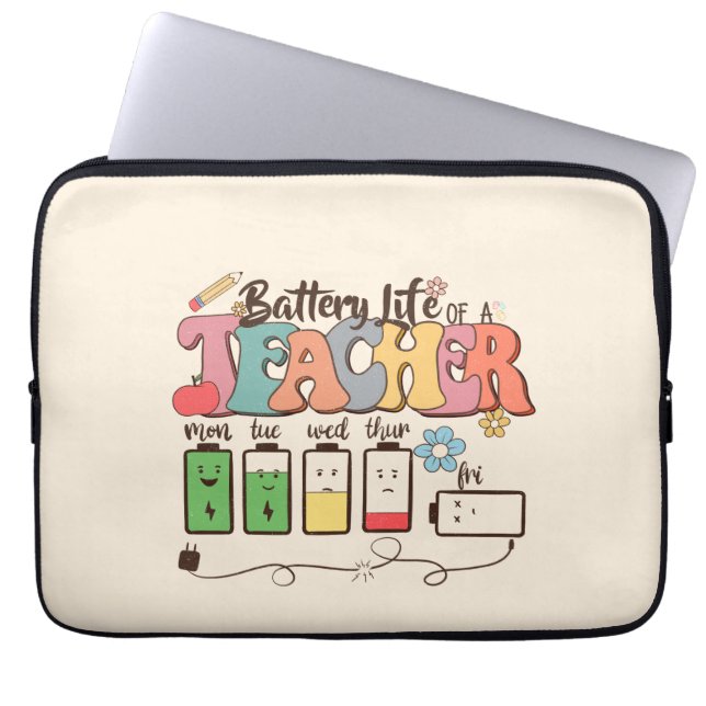 Lärare Life Battery Laptop Fodral (Framsidan)