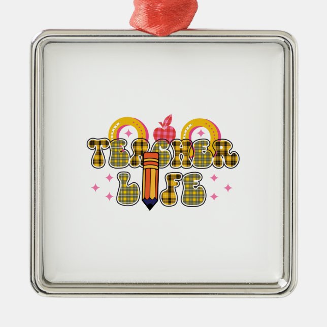 Lärare Life Julgransprydnad Metall (Framsidan)