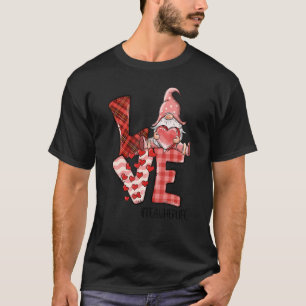 Lärare Life Kärlek Gnome Cute Valentine Day Teach T Shirt