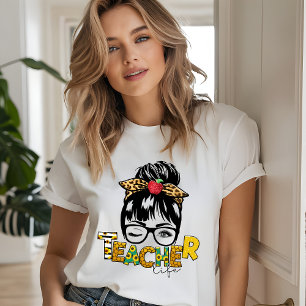 Lärare Life Modern Solros Girly Typography T Shirt