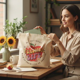 Lärare Life Wake Teach School Personlig Namn Tygkasse