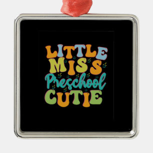 Lärare lille miss Preschool Cutie Julgransprydnad Metall