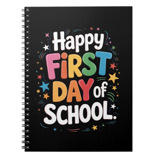 Lärare Liv Present Glad Första Skoldagen  Anteckningsbok (Framsidan)