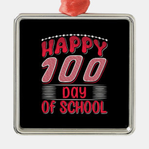 Lärare Lycklig 100-dagen i skolan Julgransprydnad Metall