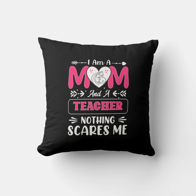Lärare Mamma, Lärare Mamma Funny Kudde (Framsida)