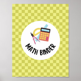 lärare matematik binder organisation  poster