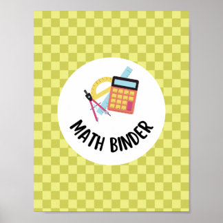 lärare matematik binder organisation poster