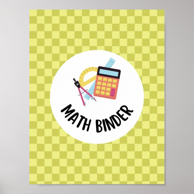 lärare matematik binder organisation  poster (Framsidan)
