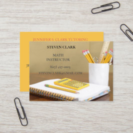 Lärare/matematiker/pedagog - kalkylator - bärbar d visitkort