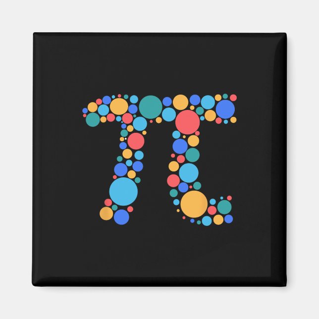 Lärare Math Pi Day Dot Day 2025 Magnet (Framsidan)