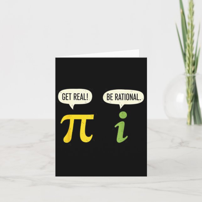 Lärare Math Pi Få Verklig Var Rationell Rolig Math Kort (Framsida)