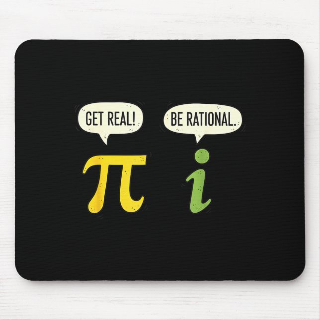 Lärare Math Pi Få Verklig Var Rationell Rolig Math Musmatta (Framsidan)