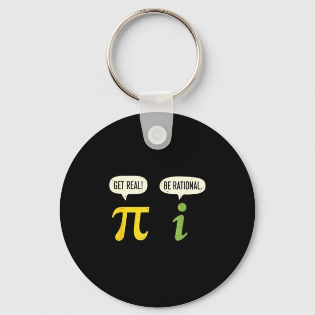 Lärare Math Pi Få Verklig Var Rationell Rolig Math Nyckelring (Framsida)