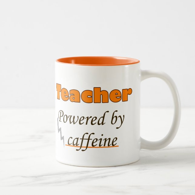 Lärare med koffein Två-Tonad mugg (Höger)