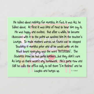 Lärare med nedsatt rörlighet vykort