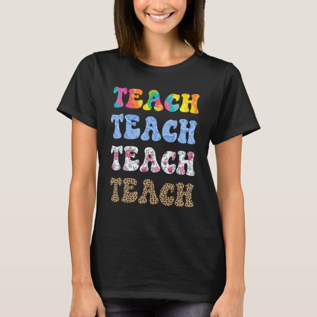 Lärare med passion tillbaka till skolan t shirt (Framsida)