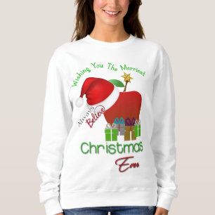 Lärare mest glad jultröja t-shirt