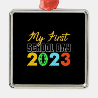 Lärare Min första skoldag 2023 Julgransprydnad Metall