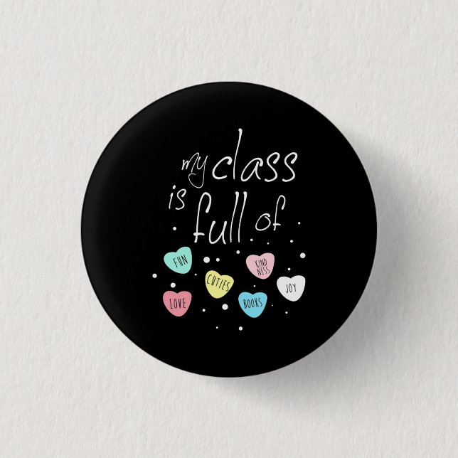 Lärare min klass är Fullt av Roligt Knapp (Framsida)
