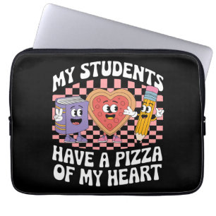 Lärare Mina elever har en pizza av mitt hjärta Laptop Fodral