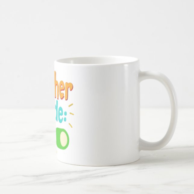 Lärare Mode På Mugg – Rolig Motiverande Kaffe Kopp (Höger)