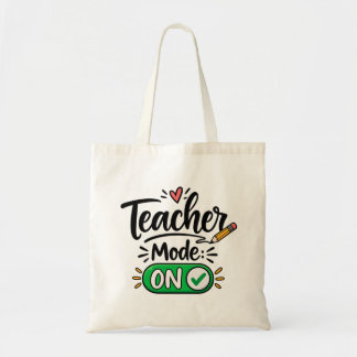 Lärare Mode PÅ Totebag | Rolig Tillbaka Till Skola Tygkasse