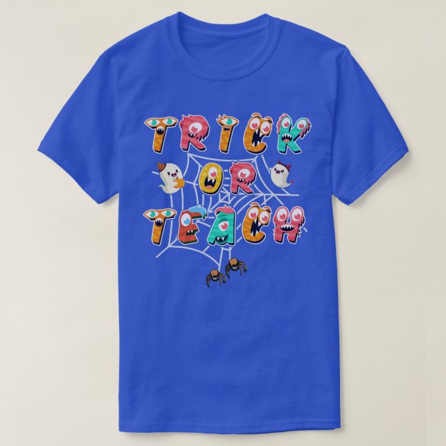Lärare Monsters Halloween Co T Shirt (Design framsida)