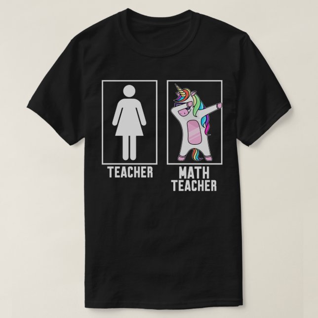 Lärare mot matematiklärare 1 t shirt (Design framsida)