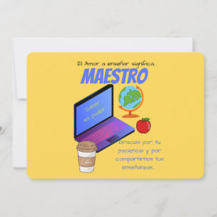 Lärare mugg maestro citat inbjudningar
