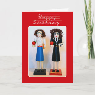 Lärare Nutcracker Grattis på födelsedagen Kort