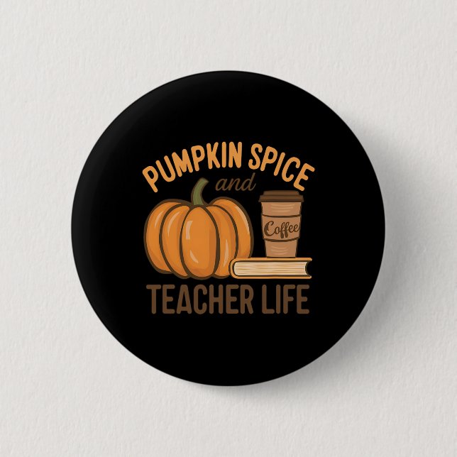 Lärare och lärare Life Halloween Lärare Knapp (Framsida)