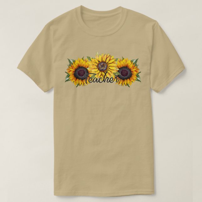 Lärare och solrostrio t shirt (Design framsida)