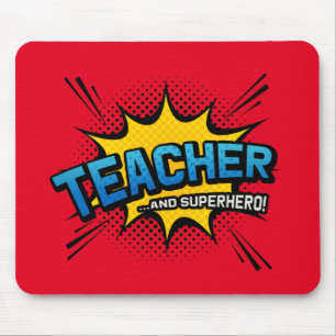 Lärare och superhjälte - "School End of Term Gift" Musmatta