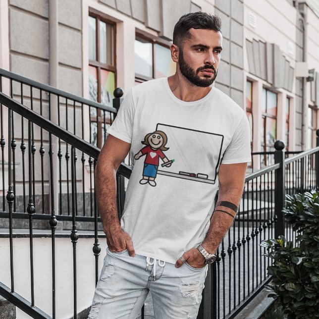 Lärare och Whiteboard T Shirt (Skapare uppladdad)