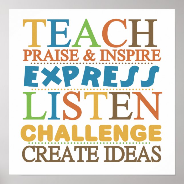 Lärare Ord till Live Byy Poster (Framsidan)