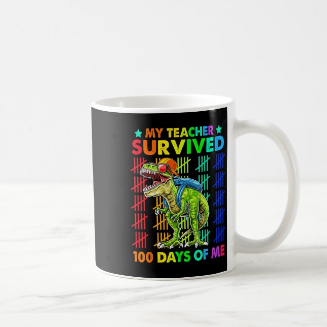 Lärare Överlevt 100 dagar för mig 100 dagar för sk Kaffemugg (Höger)