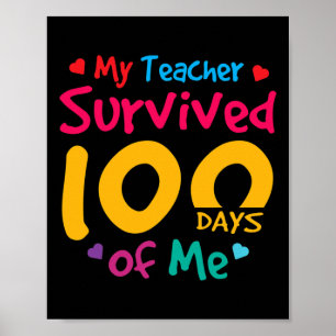 Lärare Överlevt 100 dagar Poster