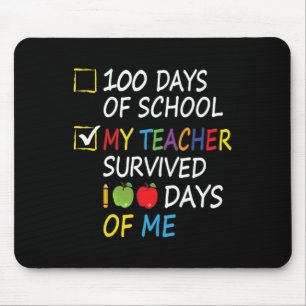 Lärare Överlevt 100 dagar Roligt School Lärare Musmatta