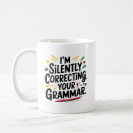 Lärare på engelska: Silent Grammar Design for Kaffemugg